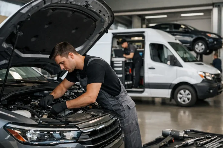 Mecanică auto completă, fără drumuri în plus